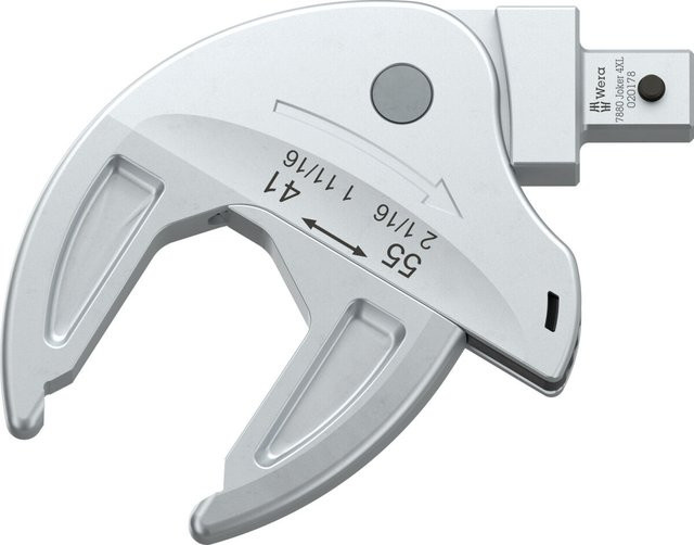 Wera Joker 4XL Selbstjustierender Einsteck-Maulschlüssel, Farbe: Silber, Schlüsselweite: 41-55 mm, Aufnahme: 14 x 18 mm - Bild 1