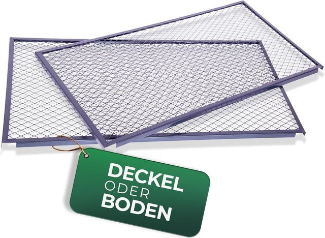 Novatool Garten-Komposter aus Metall mit erweiterbarem Stecksystem, Grau, 1000 Liter Volumen - Bild 1