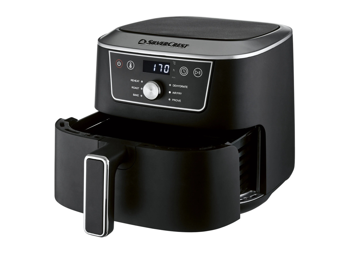 SILVERCREST Heißluftfritteuse SHFD 2000 D1 in Schwarz mit 4,7 l Volumen - Bild 3