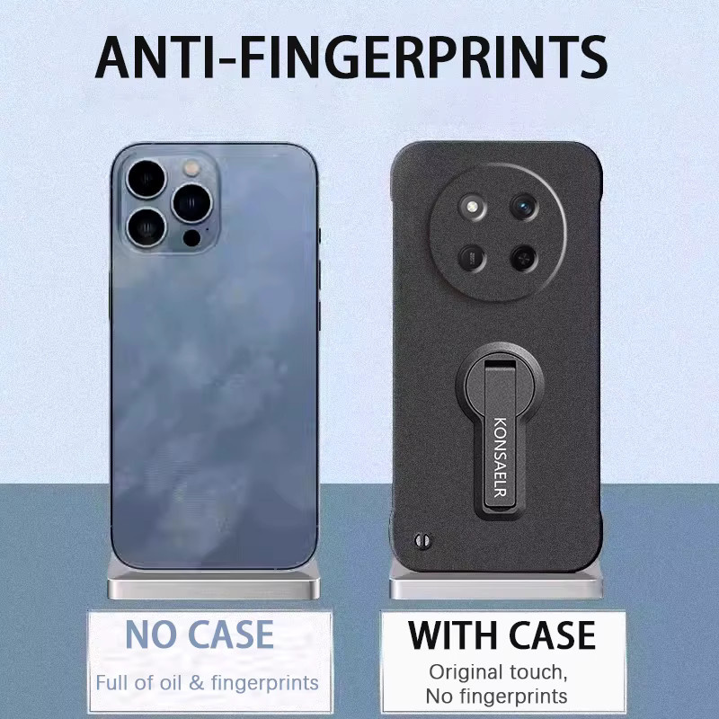Rahmenlose Schutzhülle aus mattem Rock Sand PC für Huawei Mate 70 60 50 40 30 Pro in Schwarz und Blau - Bild 3