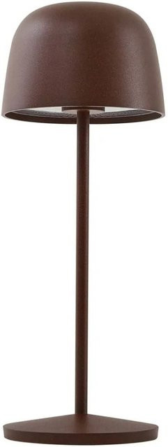 Lindby LED Arietty Tischleuchte Braun aus Aluminium dimmbar mit Akku - Bild 1