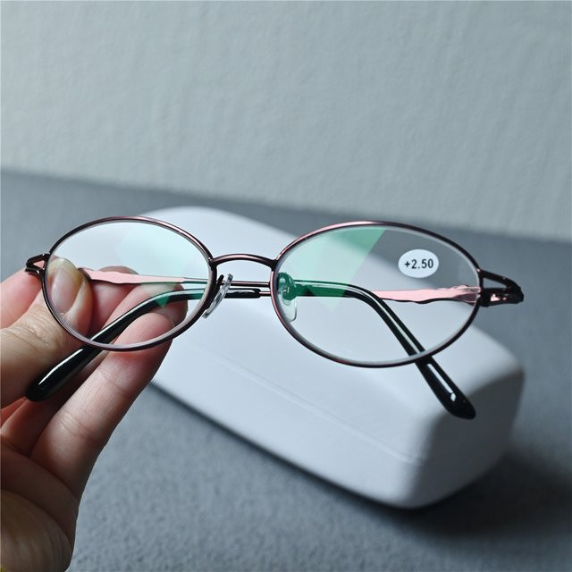 Cubojue Lesebrille, oval, Vollrand, Metall, Unisex - Bild 1