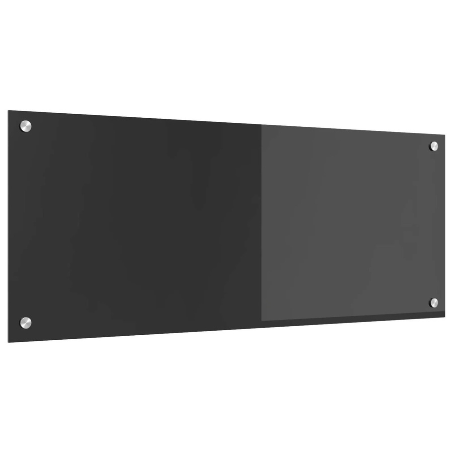 vidaXL Küchenrückwand aus gehärtetem Glas in Dunkelgrau, B: 100 cm, H: 40 cm, T: 0,6 cm - Bild 2