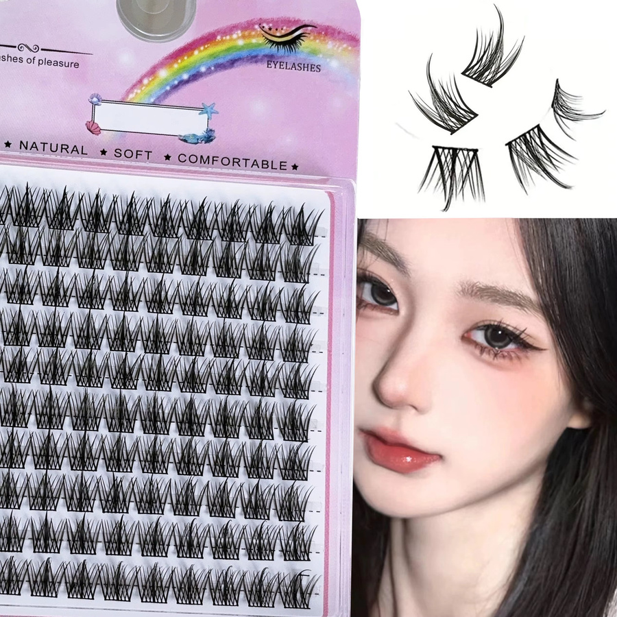 LIMEIKAI Falsche Wimpernbündel, Einzelne Cluster, Unisex - Bild 3