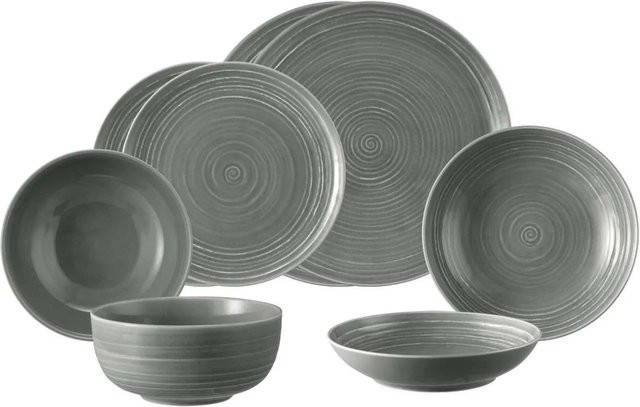 Seltmann Weiden Terra Einsteiger-Set 8-teilig aus Porzellan in Perlgrau - Bild 1