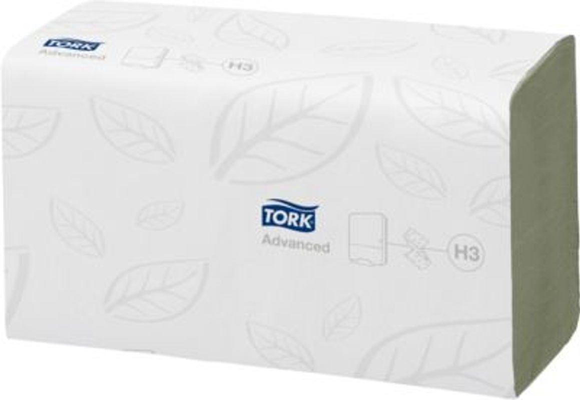 Tork Advanced Papierhandtücher 290179, 2-lagig, Zick-Zack-Falzung, Grün, 15 Pack á 250 Stück (3750 Blatt) - Bild 2