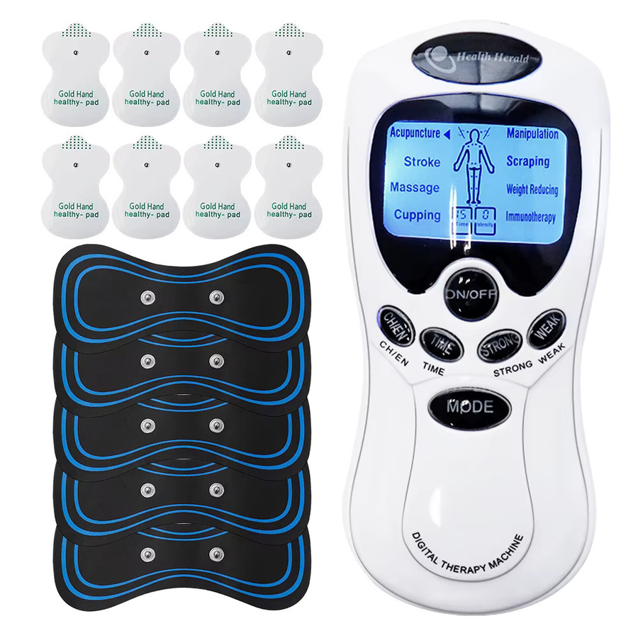 OPSLEA Elektrisches TENS-Akupunktur-Körpermassagegerät, Weiß, Unisex - Bild 2