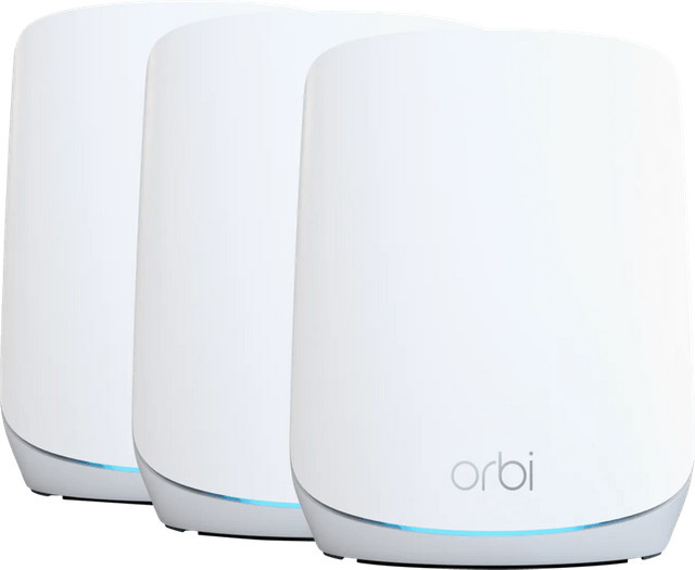 Netgear Orbi RBK763S WiFi 6 Tri-Band Mesh System, 3er Set in Weiß - Bild 1