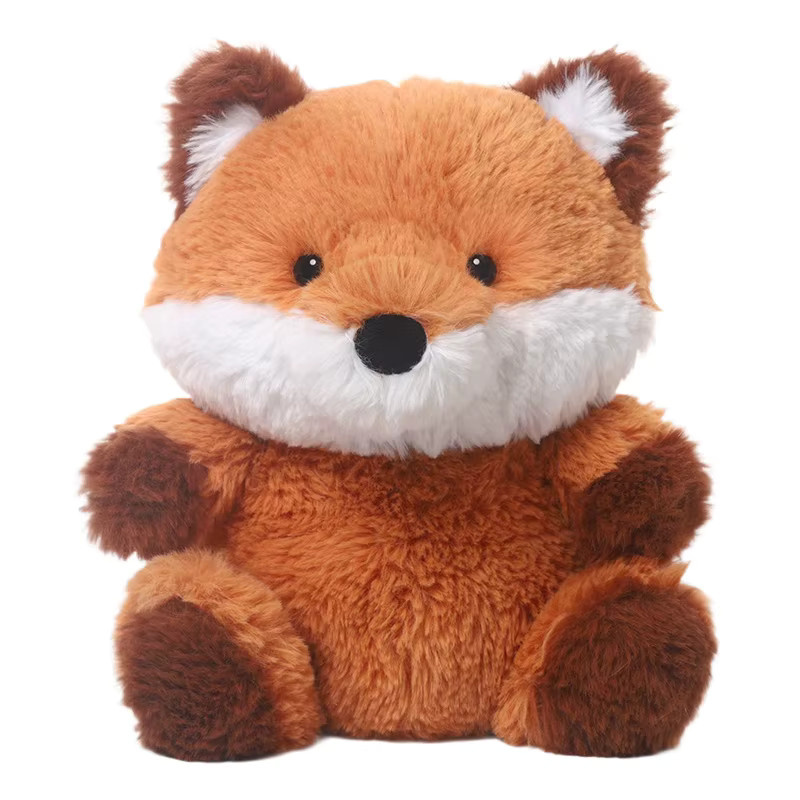 YUZHINUO Fuchs-Plüschtier, Stofftier-Kissen, braun, orange - Bild 2
