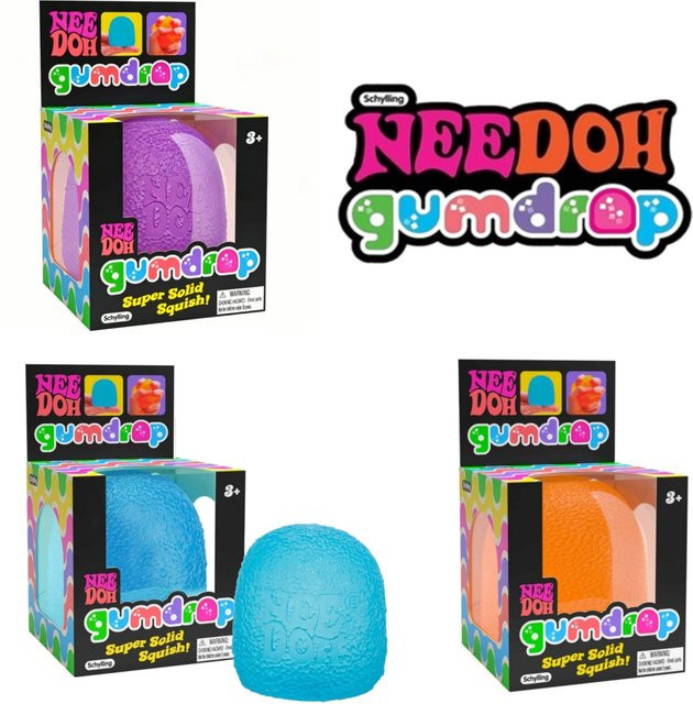 Schylling Nee Doh Gumdrop, Sensorik-Spielzeuge, Quetschspielzeug, 1 Packung - Bild 1