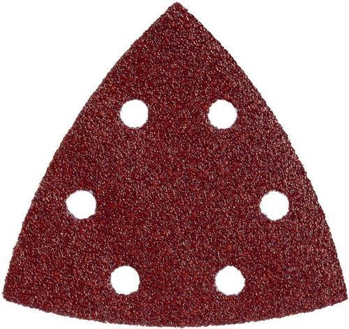Metabo Haftschleifblätter für Multi-Sander, Körnung 240, 5 Stück, Braun, B: 9,3 cm x B: 9,3 cm - Bild 1