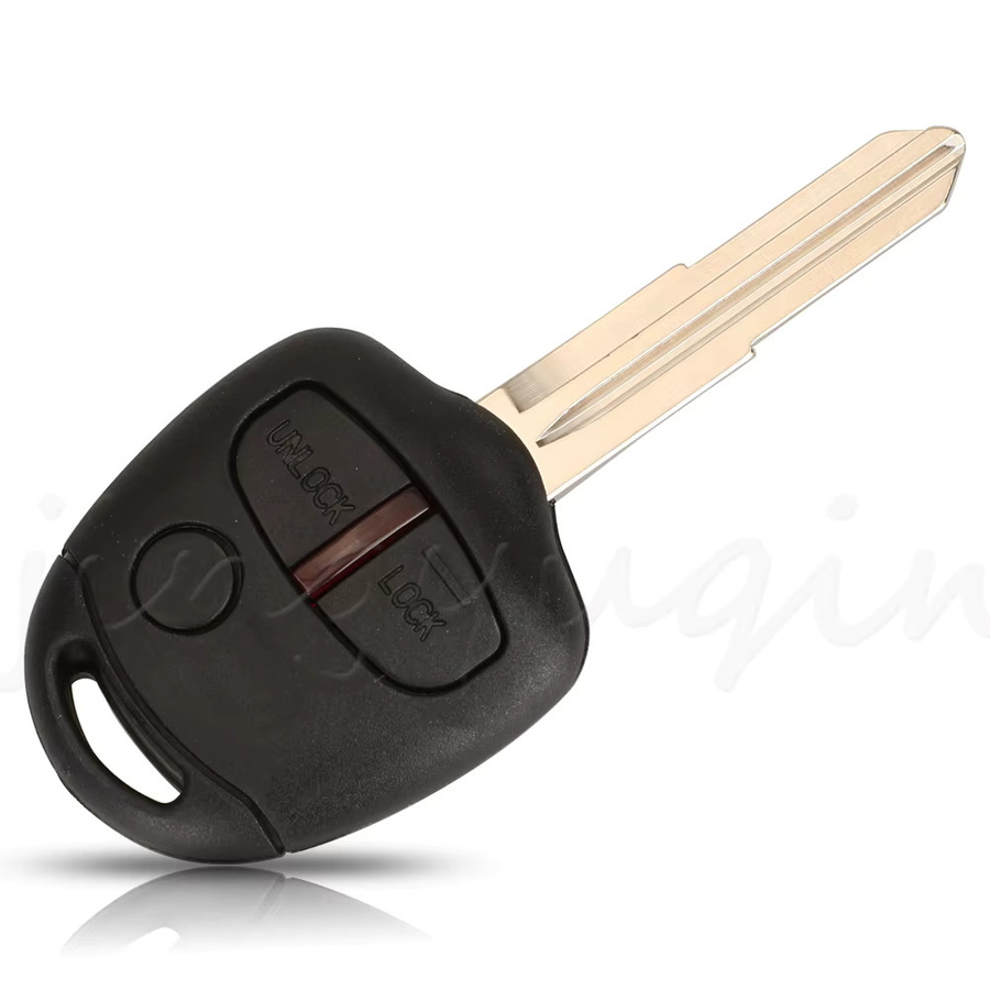 Jingyuqin Fernbedienungsschlüssel 433 MHz mit ID46-Chip für Mitsubishi Lancer 2008–2013 und Outlander 2008–2012, 2/3-Tasten, Schwarz, MIT8 MIT11 Blade - Bild 3