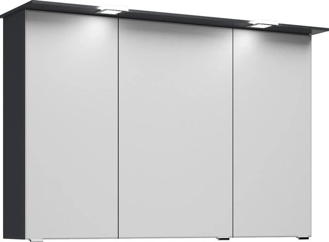 Pelipal Spiegelschrank Trentino in Anthrazit Seidenglanz mit Soft-Close-Türen und Breite: 105 cm - Bild 1