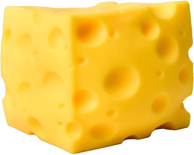 BC Pet Supplies Hüpfender Käse, Weiches Neuheitsspielzeug, Gelb - Bild 1