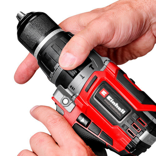 Einhell Professional Akku-Schlagbohrschrauber TP-CD 18/70 Li-i BL in Rot/Schwarz, 18 V, inklusive Ladegerät und 2x 2,0 Ah Akkus - Bild 4
