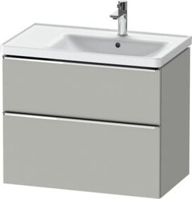 Duravit Waschtischunterschrank D-Neo in Grau Beton matt, B/T: 78,4 x 45,2 cm - Bild 1