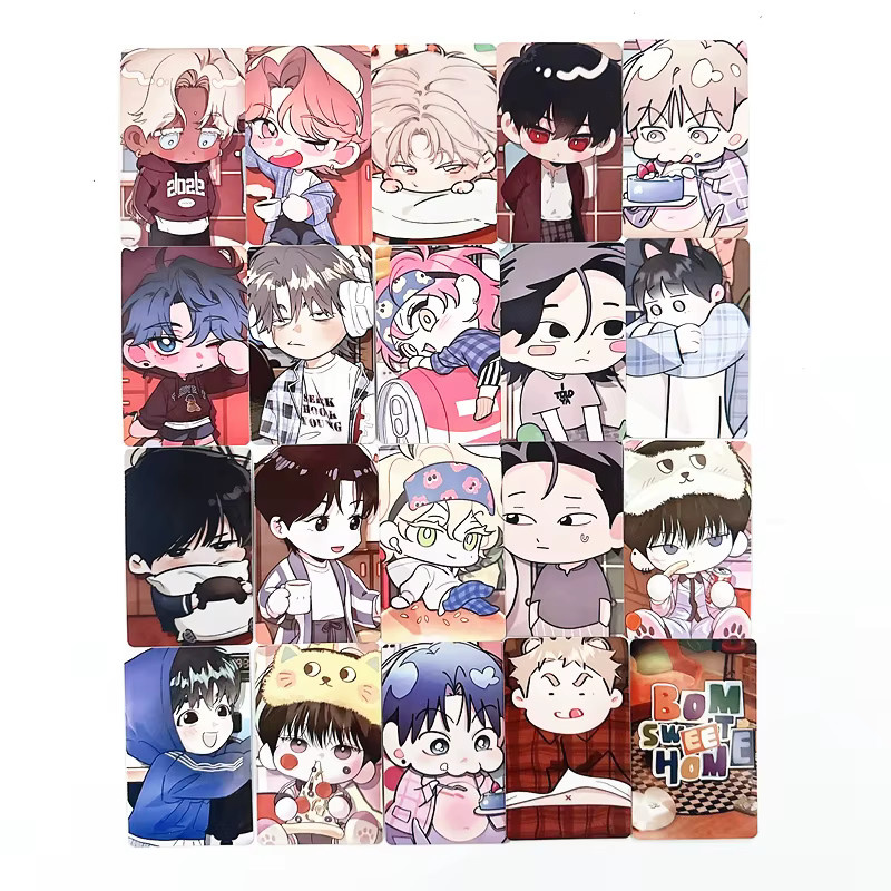 nbyinto Koreanische Manhwa-Fotokarten Home Party, Webtoon-Charakter-Sammel-LOMO-Karten, 20-teiliges Set - Bild 3