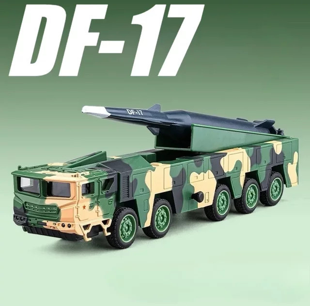 caipo DF-17 Raketenstartspielzeug Modellauto, Maßstab 1:50, Metall, mit Licht und Sound - Bild 1