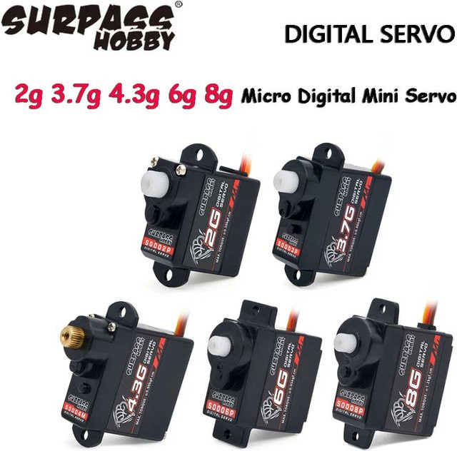 SURPASS HOBBY Micro Digital Mini Servo, Kunststoff, Schwarz - Bild 1