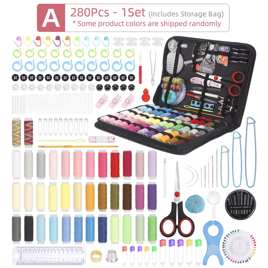 QJH Nähzubehör-Werkzeugset zum Nähen und Basteln in Multicolour für Zuhause und Reisen - Bild 2