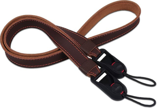 Backpacker Kameragurt aus echtem Leder mit Schnellverschluss und Handschlaufe für Sony, Nikon, Canon und Fuji - Bild 1