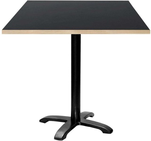 RestooTab Tisch Bazila quadratisch in Schwarz, B/T/H: 70 x 70 x 74 cm - Bild 1