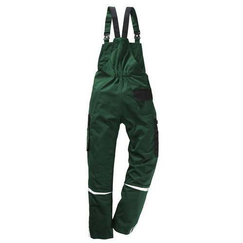 safety and more Latzhose EXTREME in grün/schwarz mit Reflexstreifen, Größe L, aus Polyester-Baumwoll-Gemisch - Bild 2