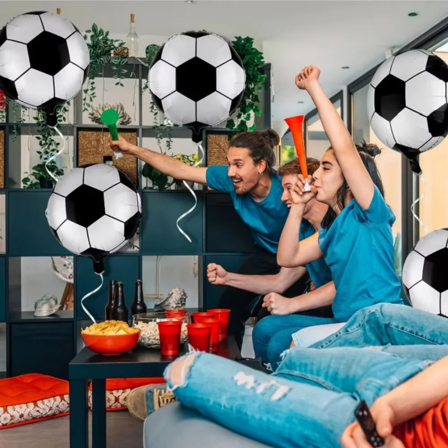 TAKARA TOMY Fußball Luftballons, 5-teiliges Set, Fußball Thema Party Dekorationen - Bild 5