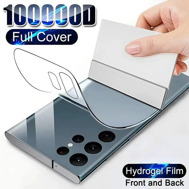 HD Weiche Hydrogel-Folie für Samsung Galaxy S26 S25 S24 S23 S22 S21 S20 Ultra FE Note 20 Rückseite Transparent - Bild 1