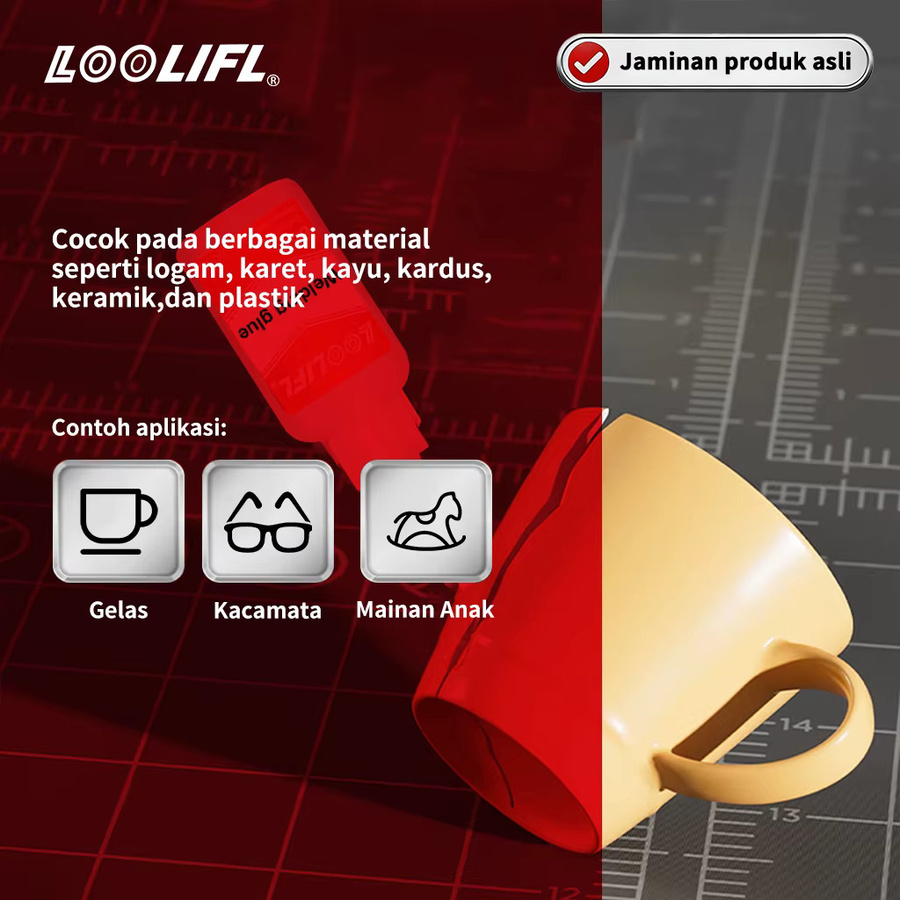 LOOLIFL Universeller Superkleber Transparent 50g Hochfester Reparaturkleber - Bild 3