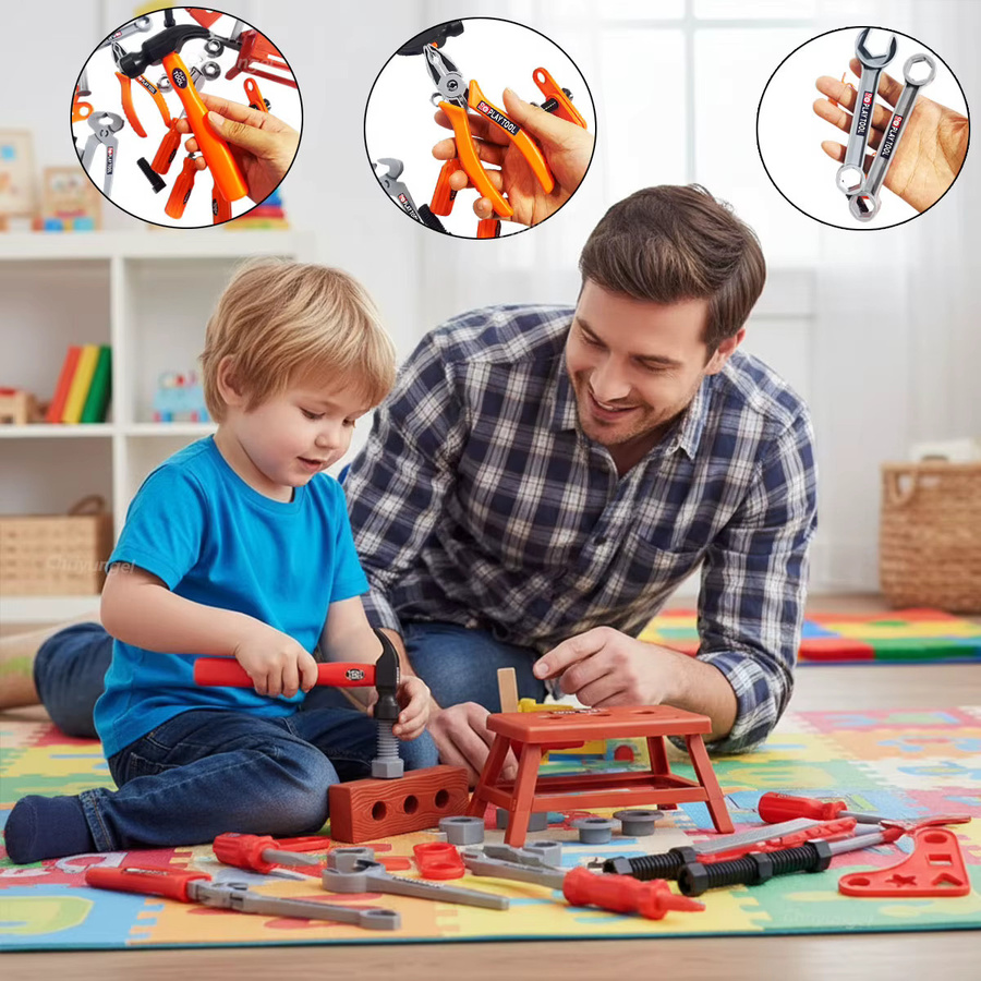 Chriyungel Kinder-Werkzeugset, Spielzeug, 38/41/42 Stück, Rollenspiel - Bild 2