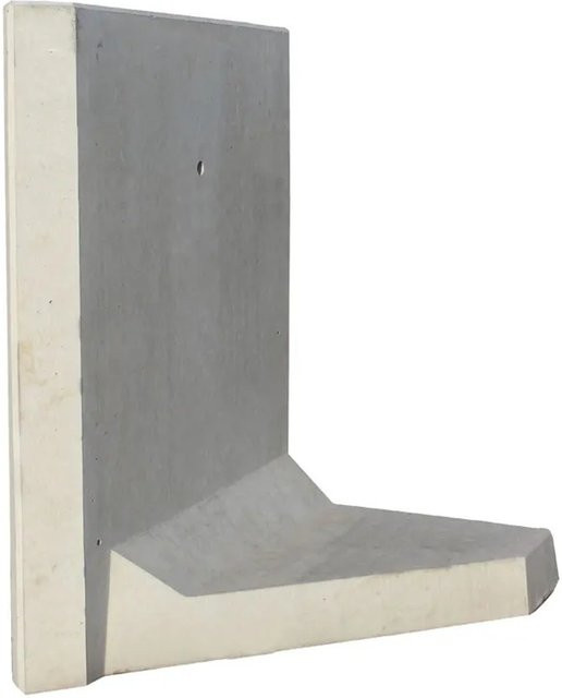 Diephaus L-Stein Ecke bewehrt Grau 90 Grad B/T/H: 105 x 100 x 100 x 8 cm 2-teilig - Bild 1