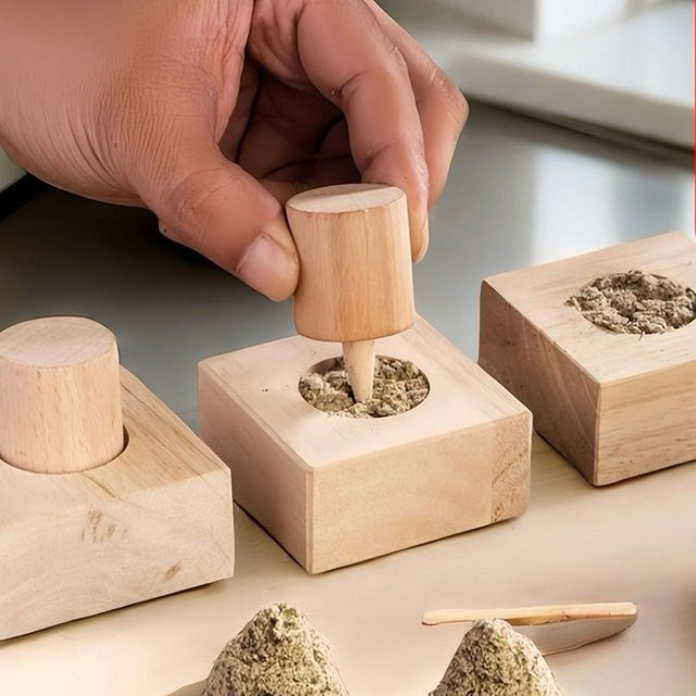 FODRK Moxibustion Turm aus Holz, Wermut Moxa, TCM Therapie - Bild 1