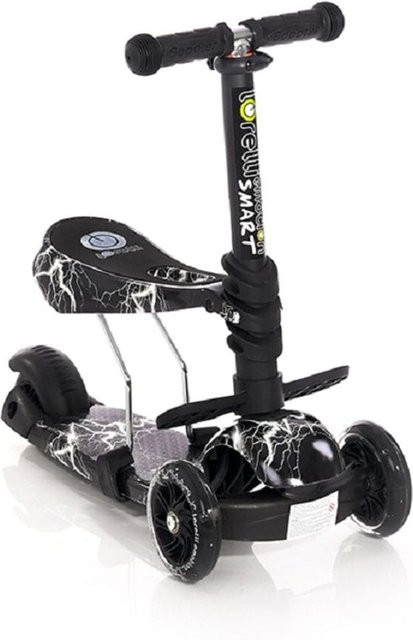 Lorelli Kinderroller Laufrad 2 in 1 Smart, schwarz/grau - Bild 1
