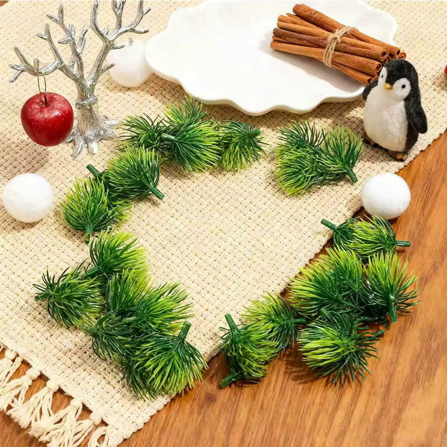 Künstliche Kiefernnadeln in Grün für Weihnachts-, Party- und Hochzeitsdekoration sowie DIY-Geschenke - Bild 5