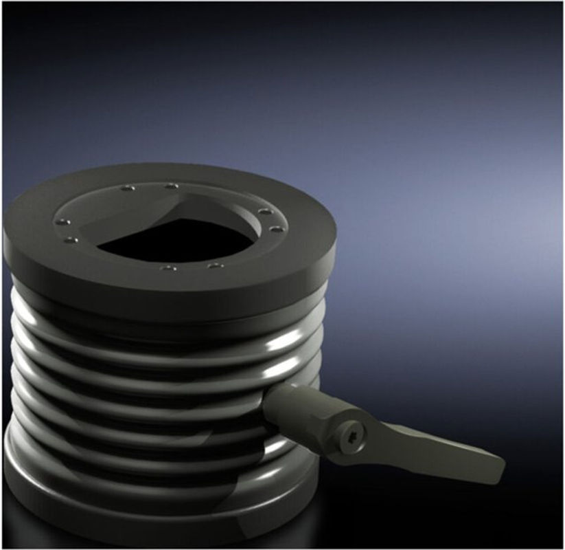 Rittal Neigungsadapter ±45° für Tragarmanschluss Ø 130 mm CP 6206.420 aus Aluminiumguss und Kunststoff in Graphitgrau - Bild 2