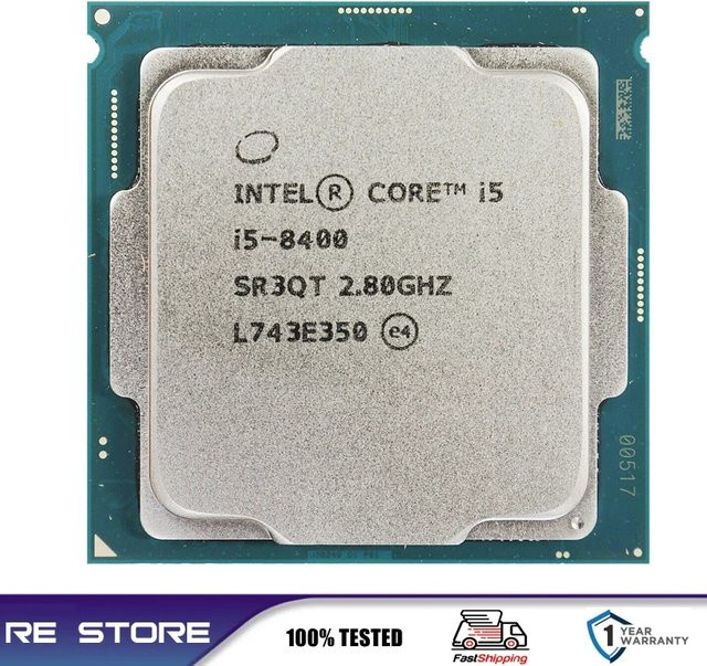 Intel Core i5 8400 Prozessor LGA 1151 mit 2,8 GHz, Six-Core, Six-Thread, Silber - Bild 1