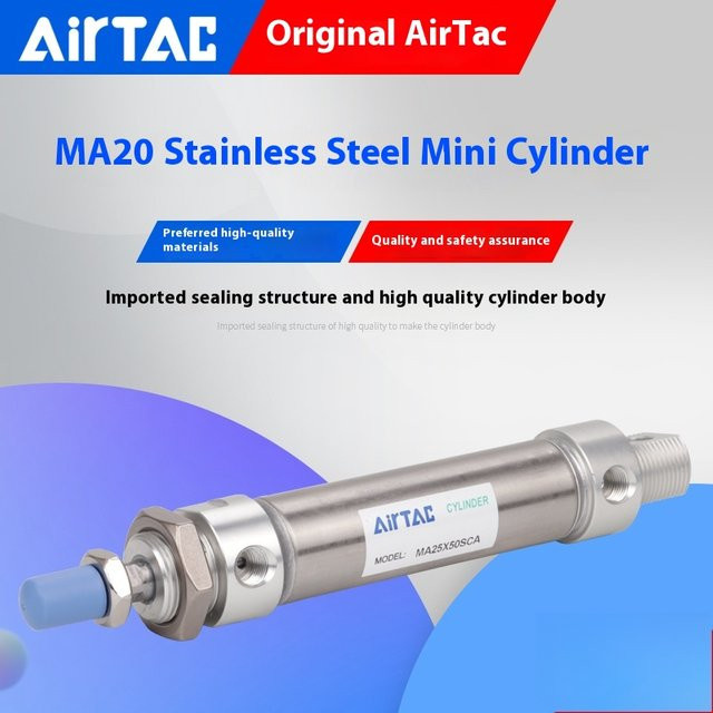 AirTAC Mini-Zylinder MA20 in Silber - Bild 1