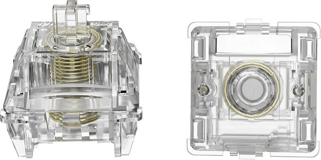 Gateron Magnetic Jade Max mechanische Tastaturschalter, transparent, linear und vorgeschmiert - Bild 1