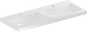 Geberit Doppelwaschtisch iCon aus Keramik in Weiß, ohne Überlauf, B/T: 120 x 48 cm - Bild 1