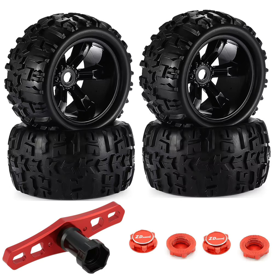 ZDRACING RC Truck Reifen und Räder Set, 1/8 Scale, 4er Set - Bild 2