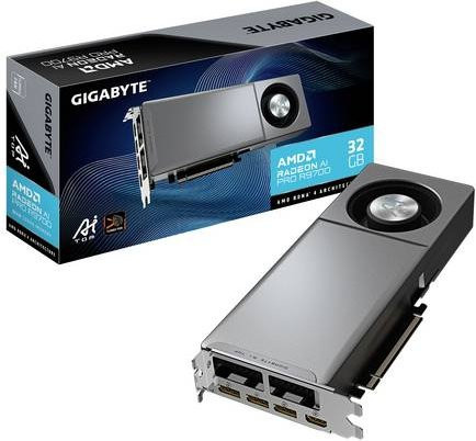 Gigabyte Radeon AI PRO R9700 Grafikkarte, 32 GB, Grau - Bild 1