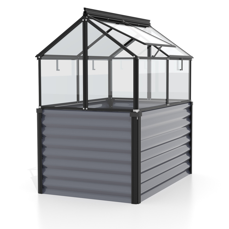 Vitavia Hochbeet Gaia Jumbo Schwarz mit ESG-Sicherheitsglas, kippbar - Bild 3