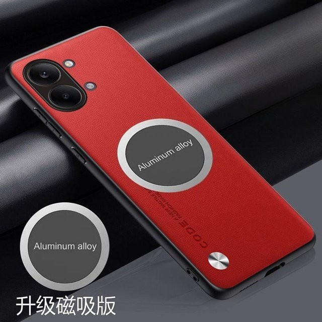 Luxus Business Sle Metall Magnetische Lederhülle für Poco X8 Pro Max und F8 Ultra X/M/F 7 6 Pro in Rot mit Anti-Drop Schutz und Auto-Halterung von Xiangyun - Bild 1