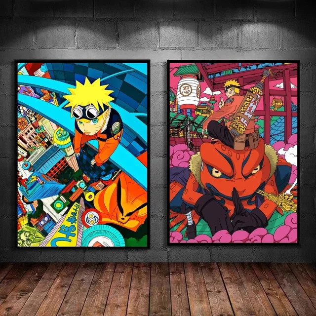 Kayou Naruto Anime Poster Wandaufkleber Mehrfarbig Klassisch - Bild 1