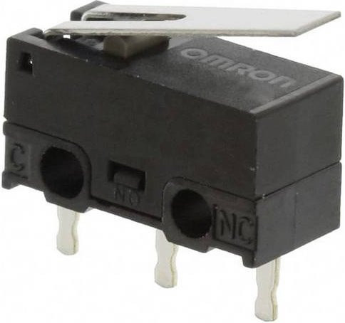 Omron D2F-5L Mikroschalter in Schwarz - Bild 1