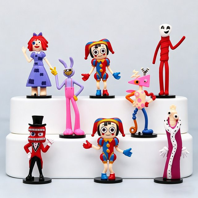 Bandai The Amazing Digital Circus Actionfiguren, 8-teiliges Set, PVC - Bild 1