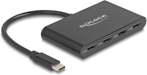 Delock USB-C Hub 4 Port USB 3.2 Gen2 10 GBit/s Schwarz 64129 - Bild 1