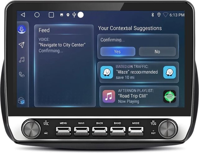 Junsun 10 Zoll Autoradio mit Bluetooth und GPS für BENZ Smart Fortwo 2015 bis 2019 in Schwarz - Bild 1