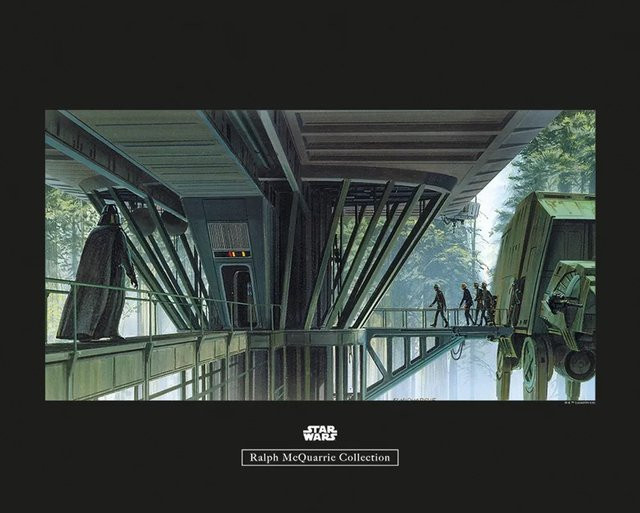 Komar Star Wars Wandbild Dock B: 50 x 40 cm, Multicolor - Bild 1
